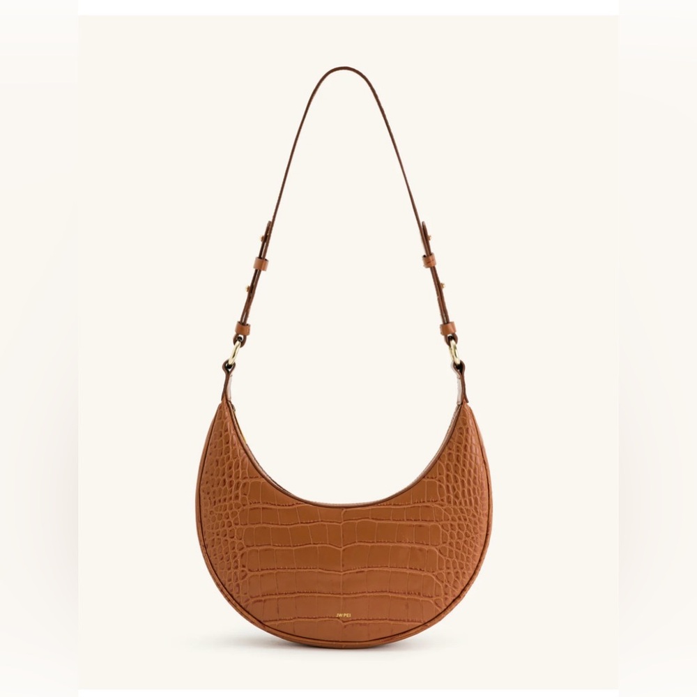 JW Pei Carly Saddle Bag Acorn Brown Vegan Leather Crossbody